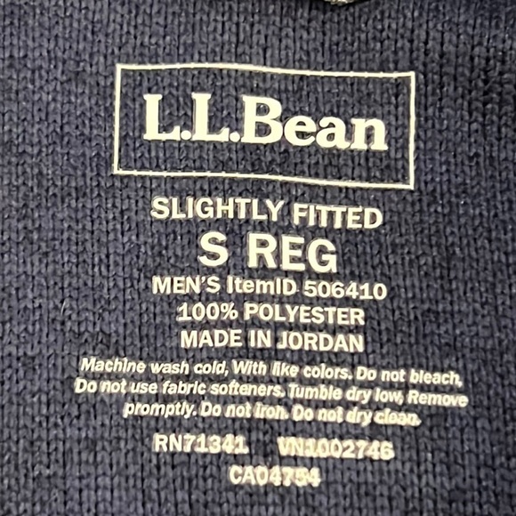 ⭐️ L.L. Bean Bean's Sweater Fleece, Hooded Full-Zip Jacket Size Small - Picture 4 of 7